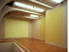 Ívar Valgarðsson, installation view: Sunshine Yellow Drying Time, 2003, video projection of drying paint, household paint on walls, installation view: ASÍ Art Museum, Reykjavík, 2003