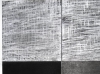 Joan Witek, P-108, oil stick, pigment, graphite on canvas, 61 x 61 cm